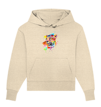 Lade das Bild in den Galerie-Viewer, Bunter Leopard  - Organic Oversize Hoodie
