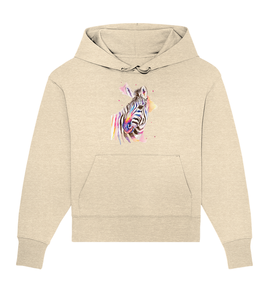 Buntes Zebra - Organic Oversize Hoodie