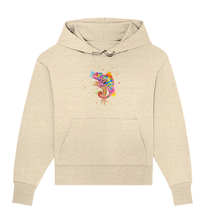 Buntes Chamäleon  - Organic Oversize Hoodie