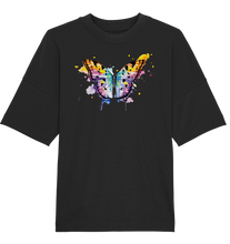 Lade das Bild in den Galerie-Viewer, Bunter Schmetterling - Organic Oversize Shirt
