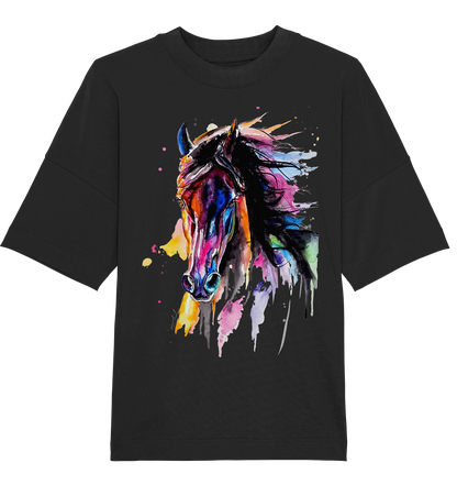 Schwarzes Pferd - Organic Oversize Shirt