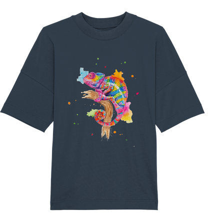 Buntes Chamäleon  - Organic Oversize Shirt