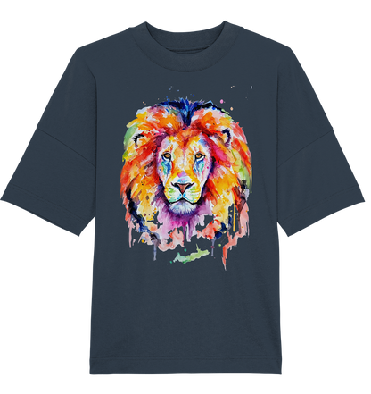 Bunter Löwe - Organic Oversize Shirt