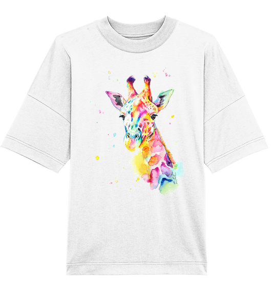 Bunte Giraffe - Organic Oversize Shirt