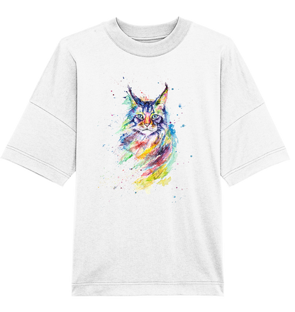 Bunte Katze - Organic Oversize Shirt