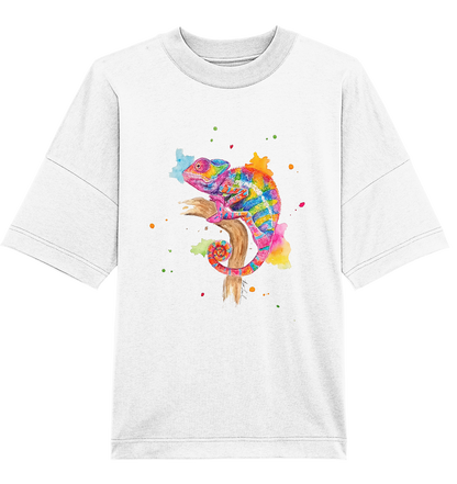 Buntes Chamäleon  - Organic Oversize Shirt
