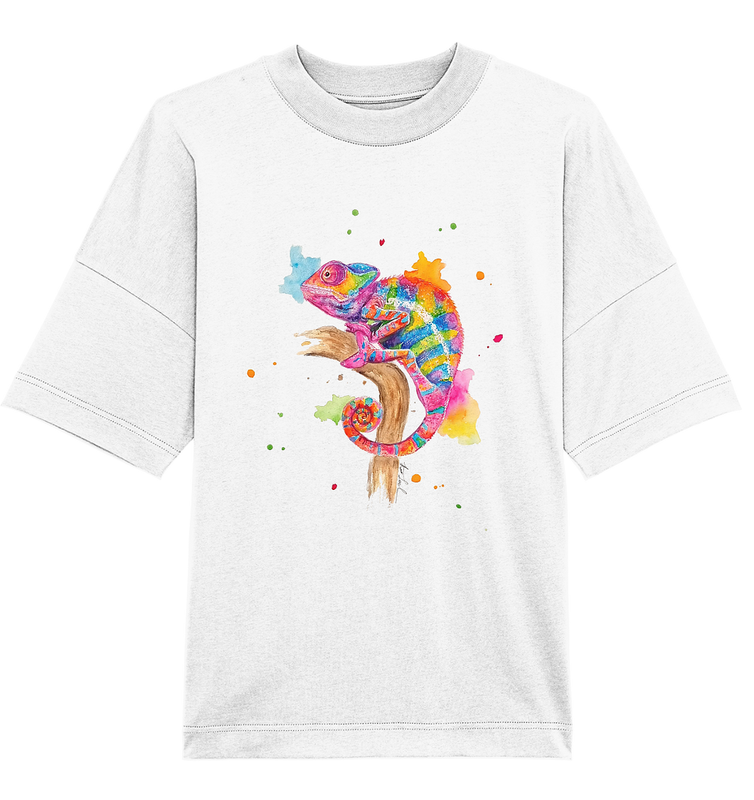 Buntes Chamäleon  - Organic Oversize Shirt