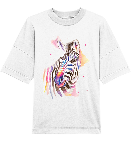 Buntes Zebra - Organic Oversize Shirt