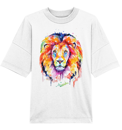 Bunter Löwe - Organic Oversize Shirt