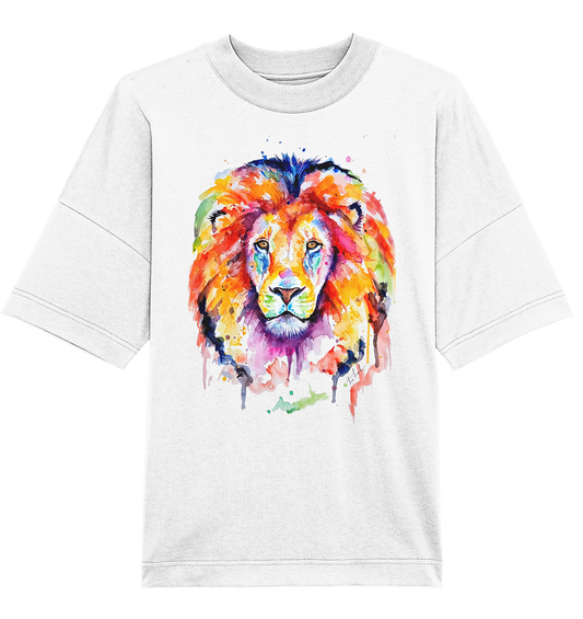 Bunter Löwe - Organic Oversize Shirt