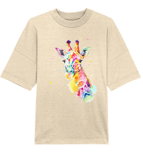 Lade das Bild in den Galerie-Viewer, Bunte Giraffe - Organic Oversize Shirt
