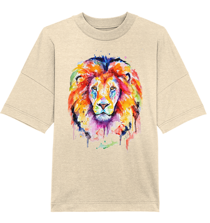 Bunter Löwe - Organic Oversize Shirt