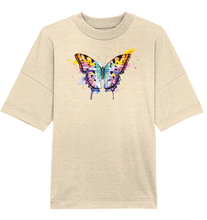 Lade das Bild in den Galerie-Viewer, Bunter Schmetterling - Organic Oversize Shirt

