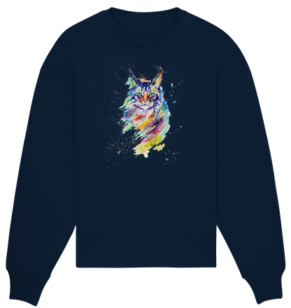 Bunte Katze - Organic Oversize Sweatshirt