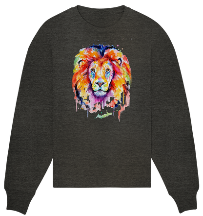 Bunter Löwe - Organic Oversize Sweatshirt