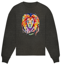 Lade das Bild in den Galerie-Viewer, Bunter Löwe - Organic Oversize Sweatshirt
