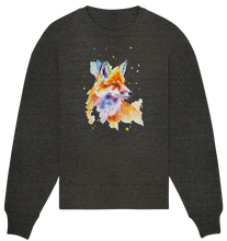 Lade das Bild in den Galerie-Viewer, Bunter Fuchs - Organic Oversize Sweatshirt
