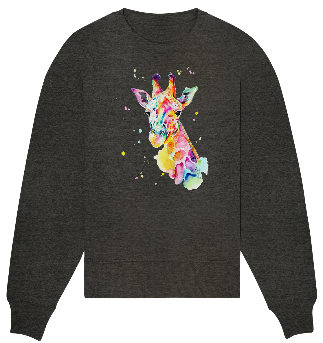 Bunte Giraffe - Organic Oversize Sweatshirt