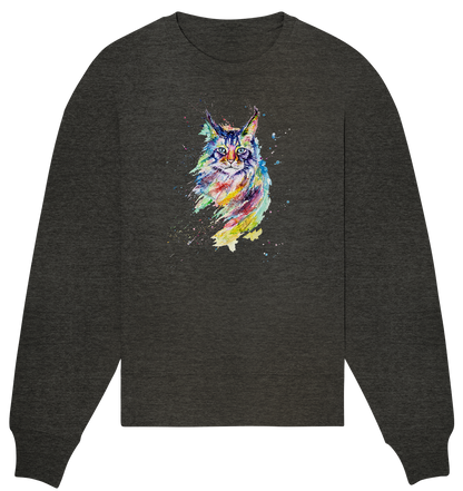 Bunte Katze - Organic Oversize Sweatshirt