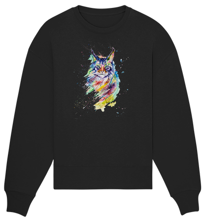 Bunte Katze - Organic Oversize Sweatshirt