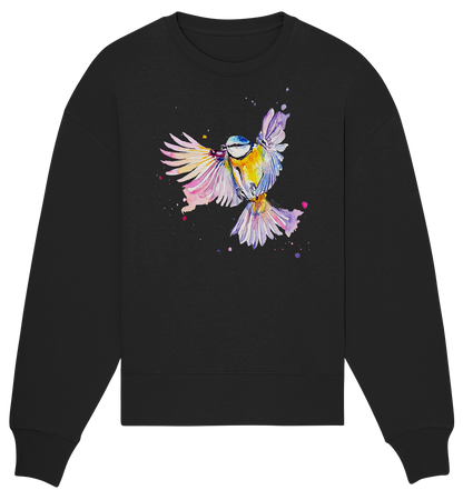 Motiv Blaumeise - Organic Oversize Sweatshirt