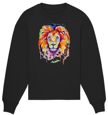 Bunter Löwe - Organic Oversize Sweatshirt
