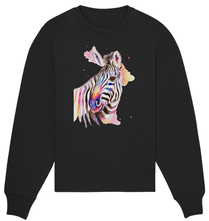 Buntes Zebra - Organic Oversize Sweatshirt