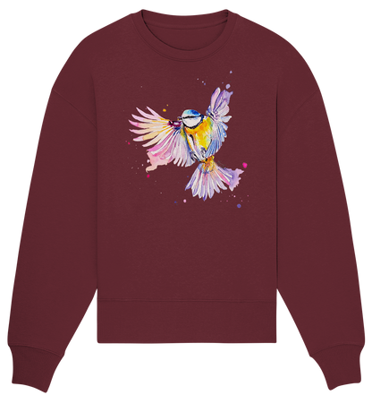 Motiv Blaumeise - Organic Oversize Sweatshirt