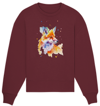 Lade das Bild in den Galerie-Viewer, Bunter Fuchs - Organic Oversize Sweatshirt
