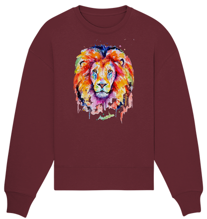Bunter Löwe - Organic Oversize Sweatshirt