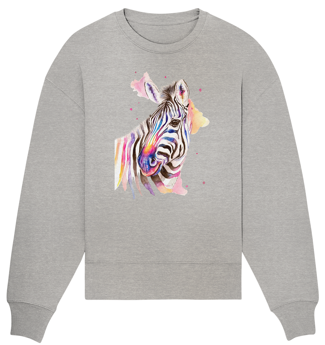 Buntes Zebra - Organic Oversize Sweatshirt