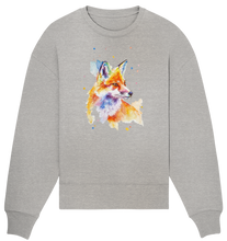 Lade das Bild in den Galerie-Viewer, Bunter Fuchs - Organic Oversize Sweatshirt
