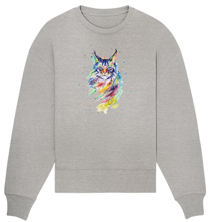 Bunte Katze - Organic Oversize Sweatshirt