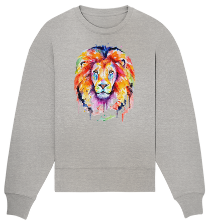 Bunter Löwe - Organic Oversize Sweatshirt