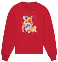 Lade das Bild in den Galerie-Viewer, Bunter Fuchs - Organic Oversize Sweatshirt
