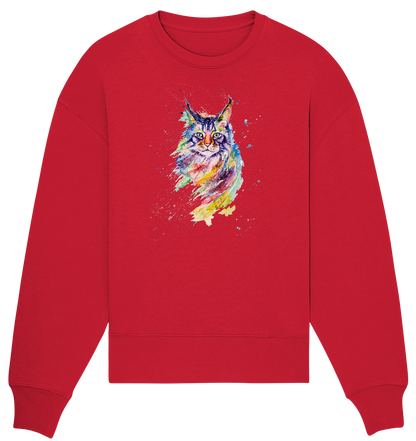 Bunte Katze - Organic Oversize Sweatshirt