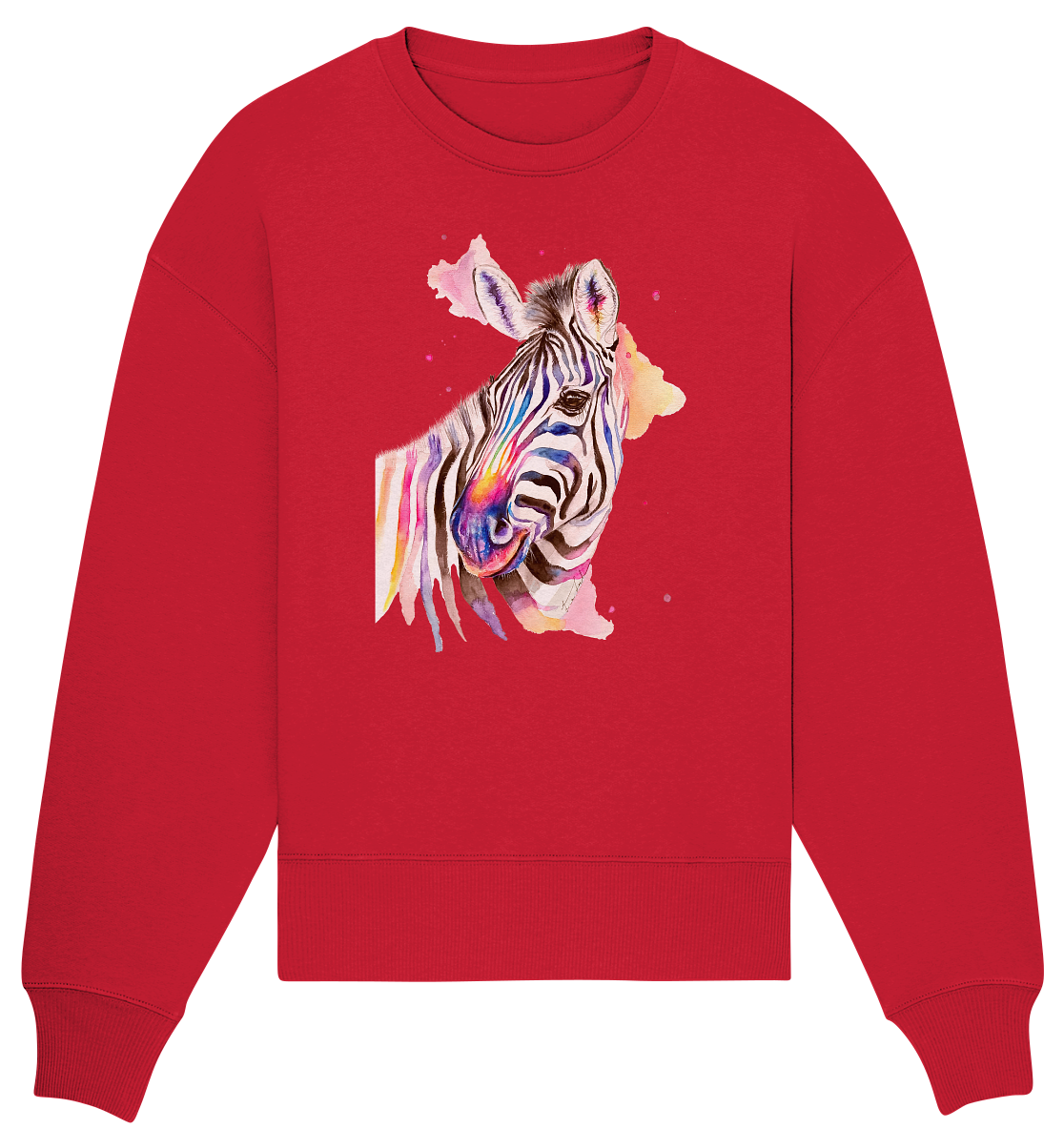 Buntes Zebra - Organic Oversize Sweatshirt