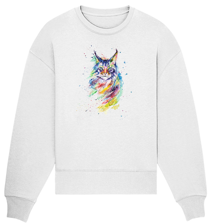 Bunte Katze - Organic Oversize Sweatshirt