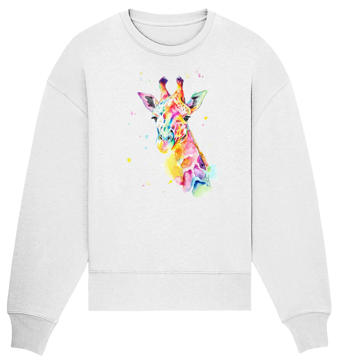 Bunte Giraffe - Organic Oversize Sweatshirt