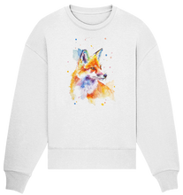 Lade das Bild in den Galerie-Viewer, Bunter Fuchs - Organic Oversize Sweatshirt
