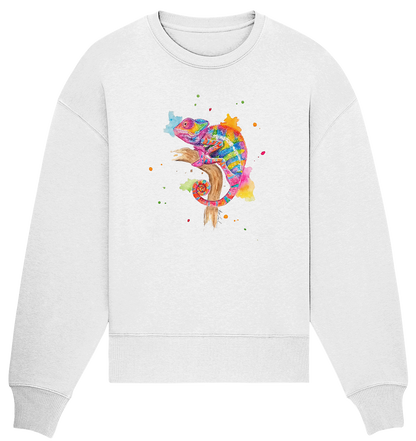 Buntes Chamäleon  - Organic Oversize Sweatshirt