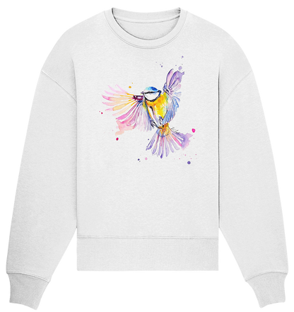 Motiv Blaumeise - Organic Oversize Sweatshirt