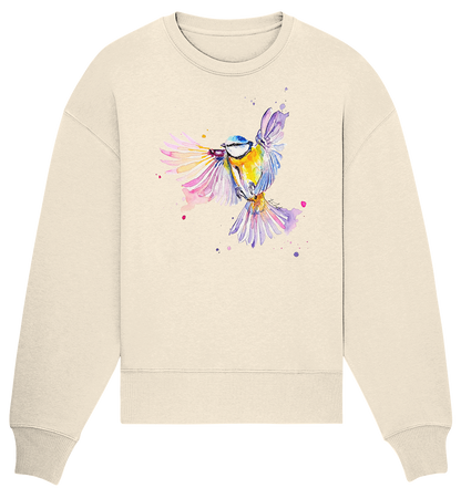 Motiv Blaumeise - Organic Oversize Sweatshirt