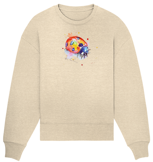 Bunter Marienkäfer - Organic Oversize Sweatshirt