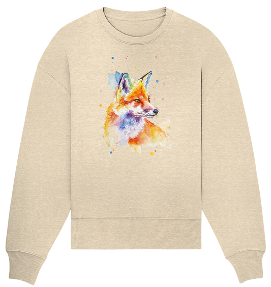 Bunter Fuchs - Organic Oversize Sweatshirt