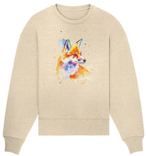 Lade das Bild in den Galerie-Viewer, Bunter Fuchs - Organic Oversize Sweatshirt
