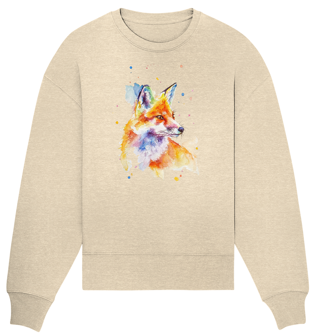 Bunter Fuchs - Organic Oversize Sweatshirt