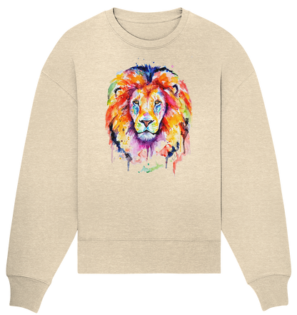 Bunter Löwe - Organic Oversize Sweatshirt