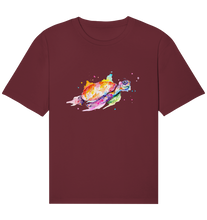 Lade das Bild in den Galerie-Viewer, Bunte Meeresschildkröte - Organic Relaxed Shirt
