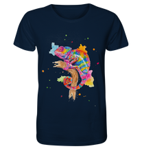 Lade das Bild in den Galerie-Viewer, Buntes Chamäleon  - Organic Shirt
